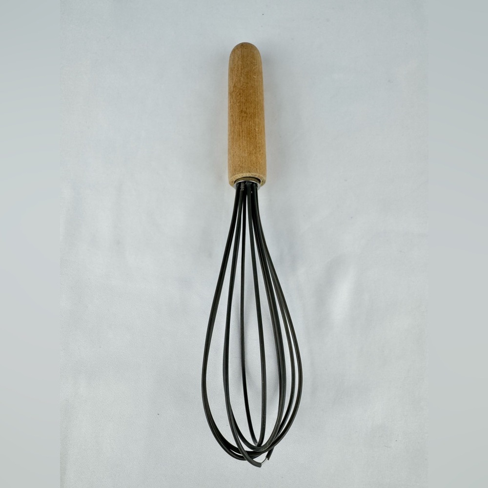 Crate and Barrel Silicone Whisk with Wooden Handle - Picture 2 of 3